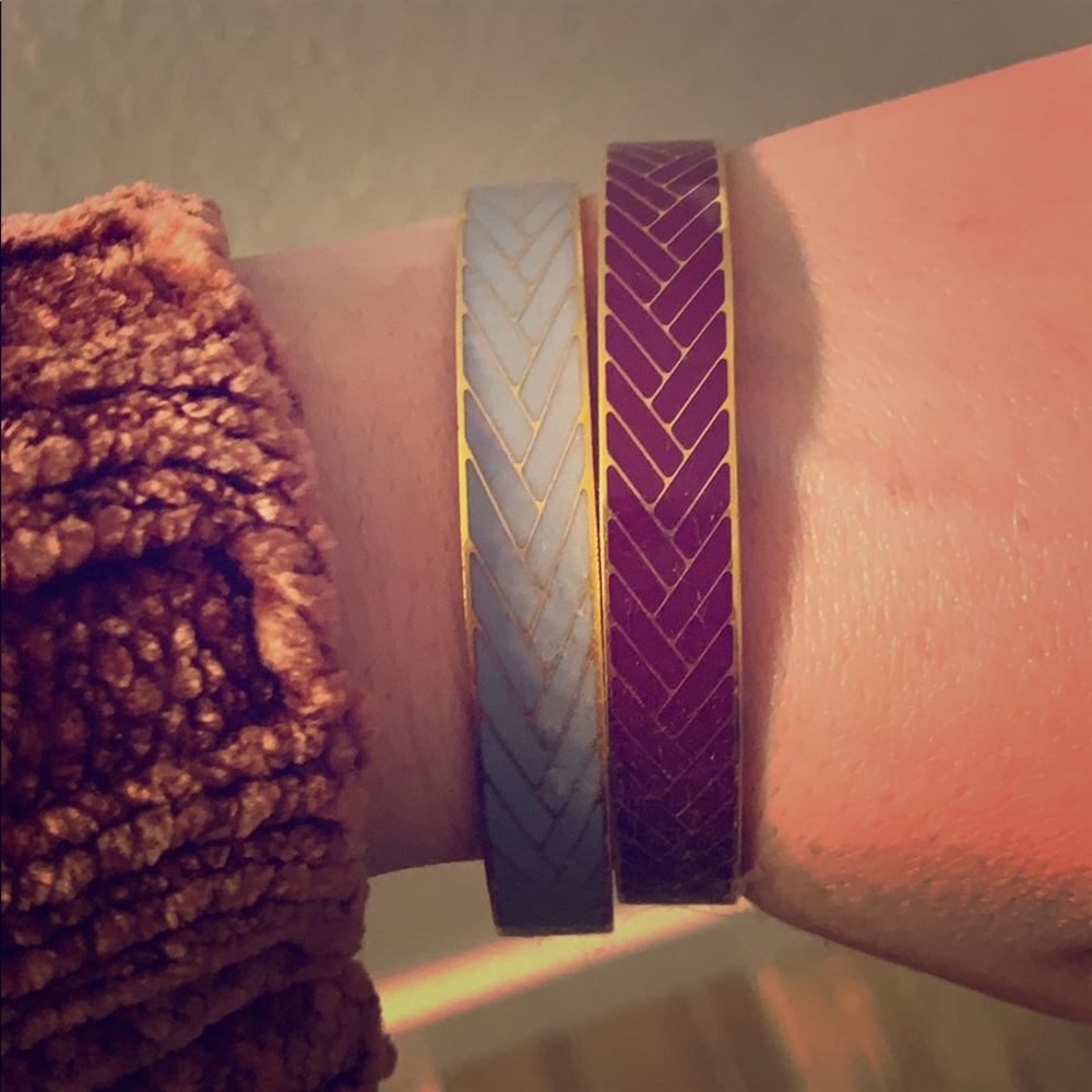 Chevron Jcrew Bangle Pair